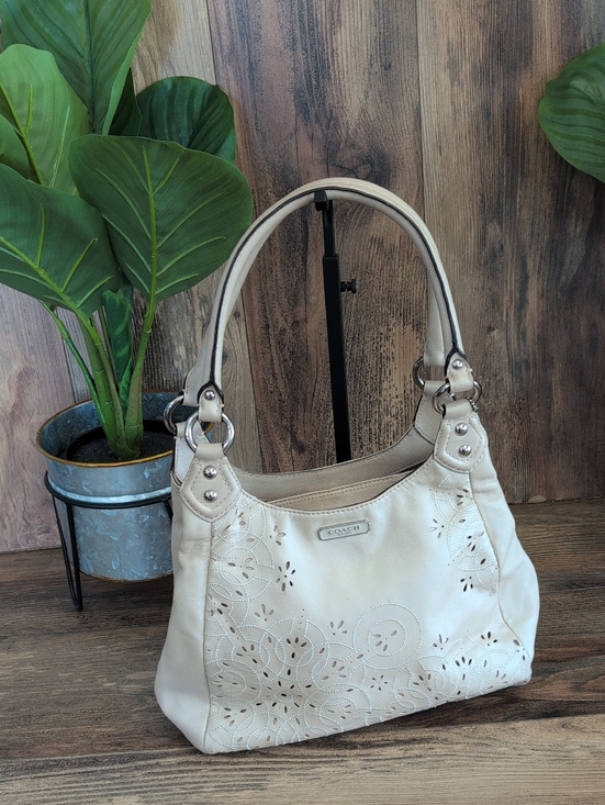 Coach Handbags - Coach Ashley Tossed Laser-Cut Leather Eyelet F22485 Shoulder Bag Handbag M414